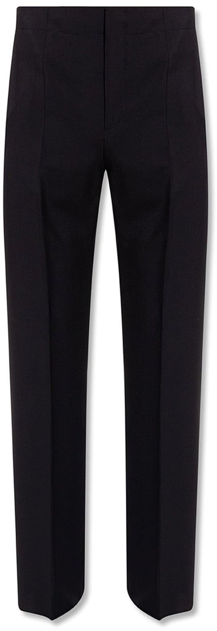 Ferragamo Salvatore Ferragamo Cotton And Silk Pants Blauw