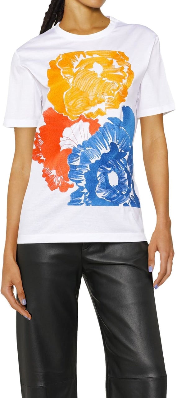 Ferragamo Salvatore Ferragamo Cotton T-Shirt Wit