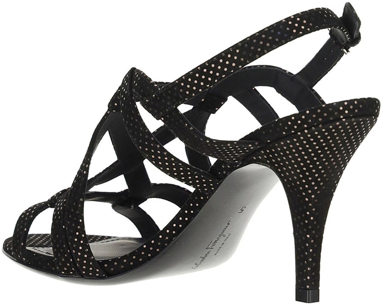 Ferragamo Salvatore Ferragamo Gal Heel Sandals Zwart