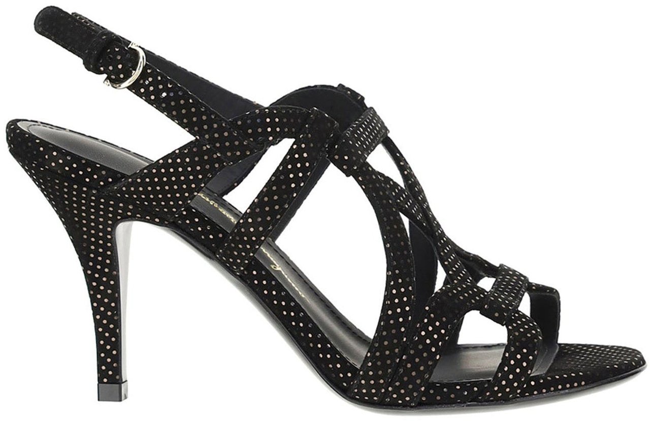 Ferragamo Salvatore Ferragamo Gal Heel Sandals Zwart