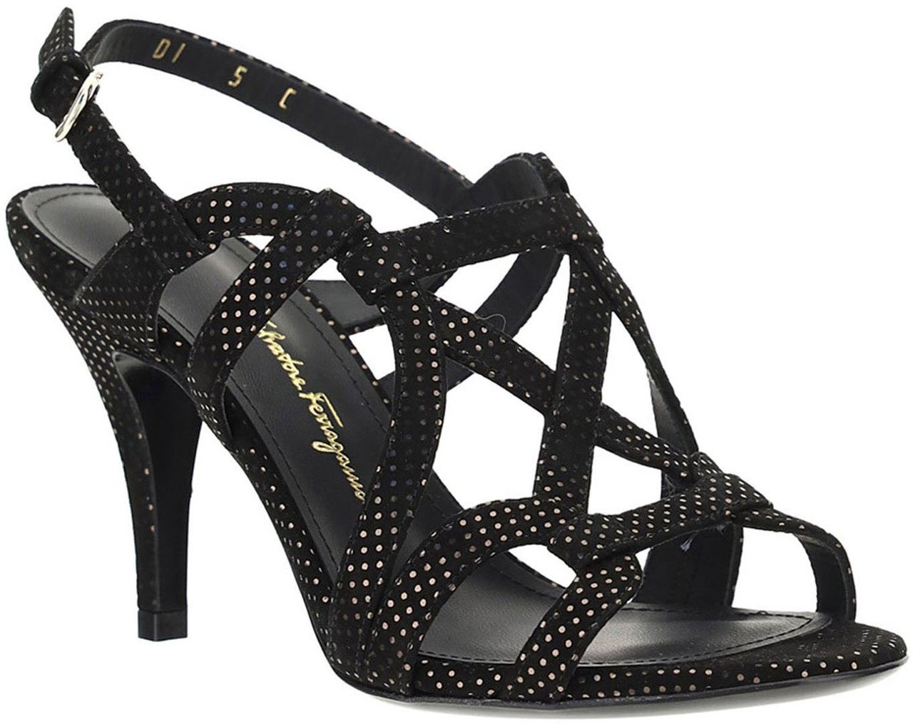 Ferragamo Salvatore Ferragamo Gal Heel Sandals Zwart