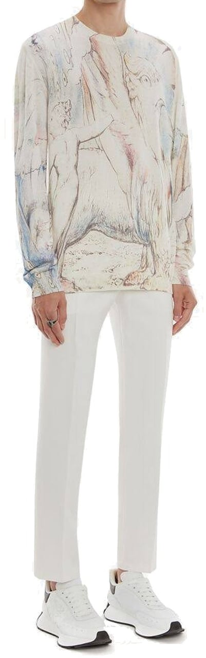 Alexander McQueen Alexander Mcqueen William Blake Dante Print Pullover Wit