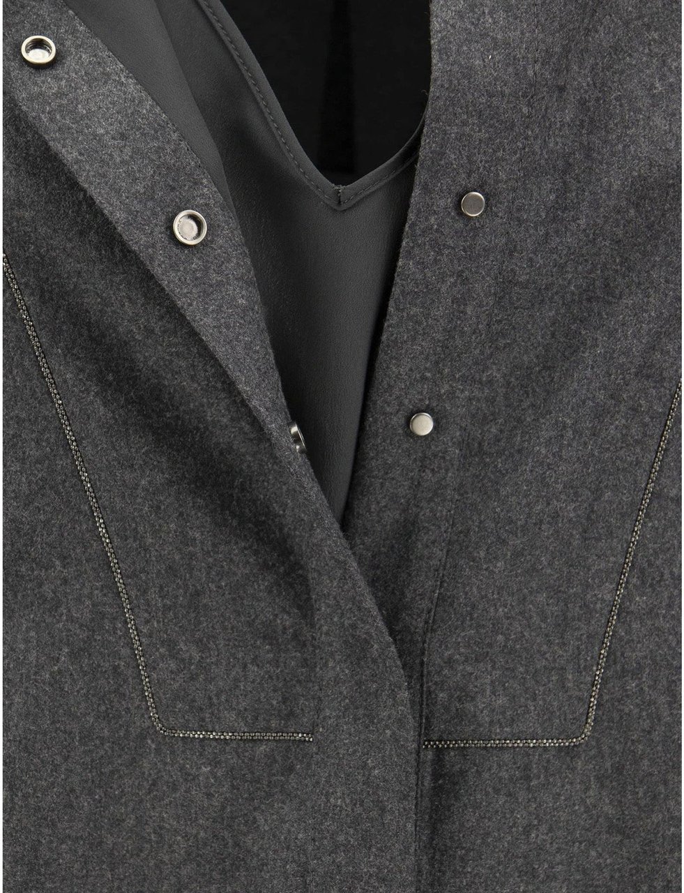 Brunello Cucinelli Brunello Cucinelli Wool Dress Grijs