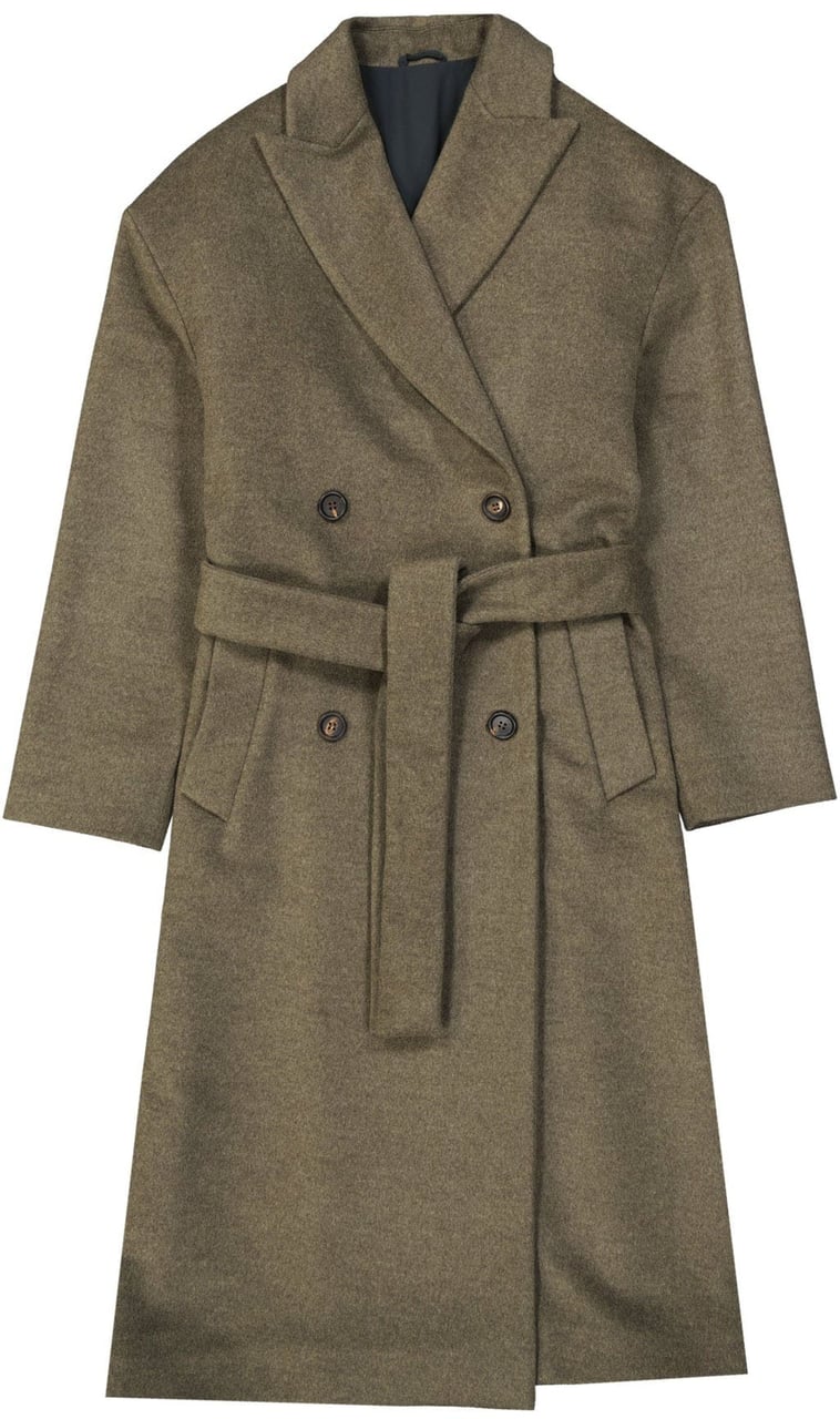 Brunello Cucinelli Brunello Cucinelli Wool And Cashmere Coat Groen