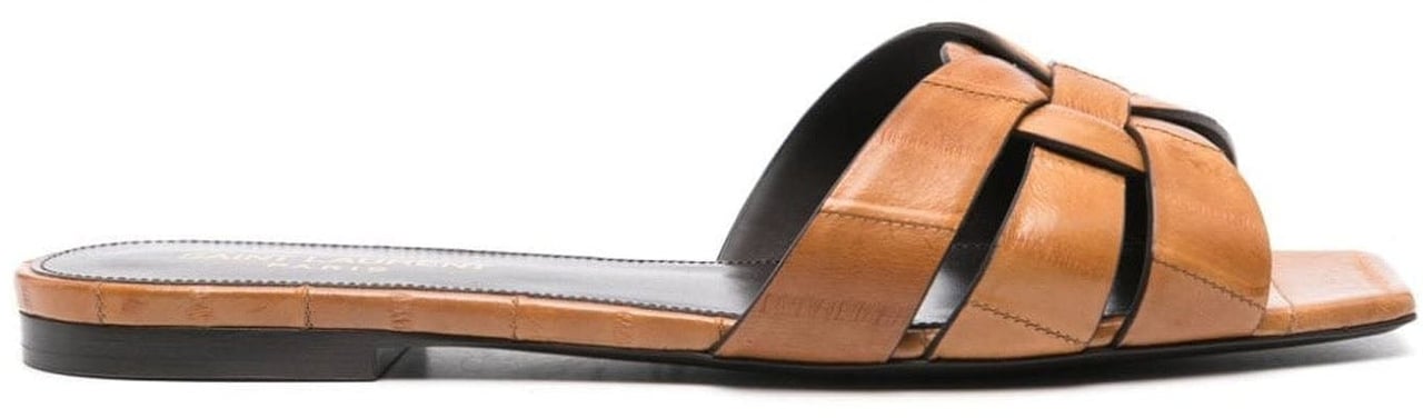 Saint Laurent Saint Laurent Tribute Flat Sandals Bruin