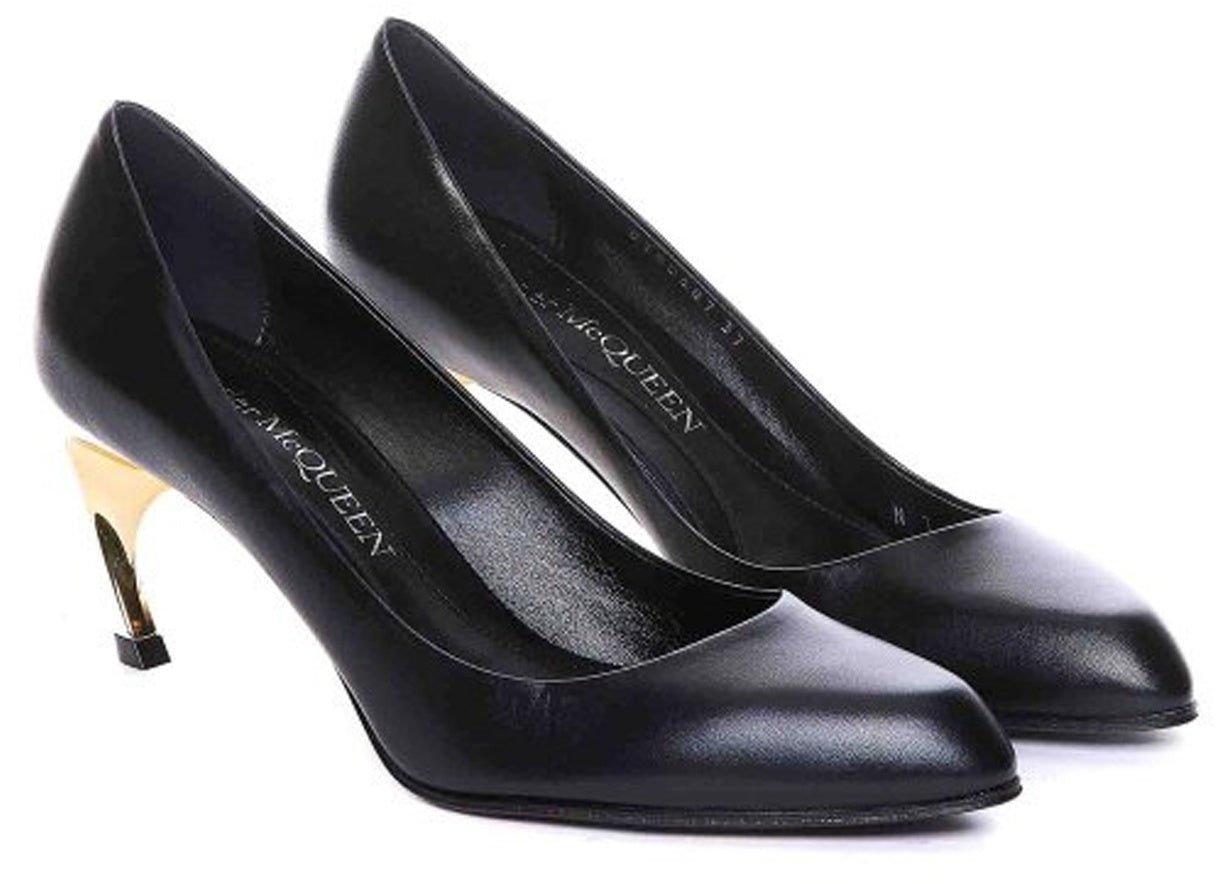 Alexander McQueen Alexander McQueen Armadillo Leather Pumps Zwart