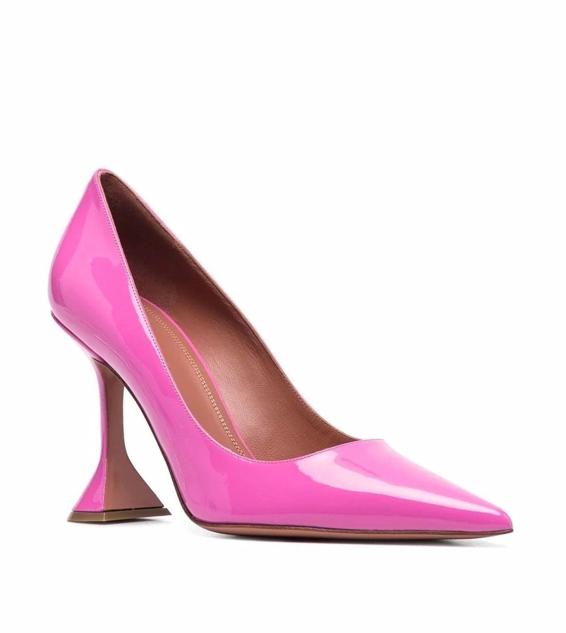Amina Muaddi Amina Muaddi Ami Patent Leather Pumps Roze