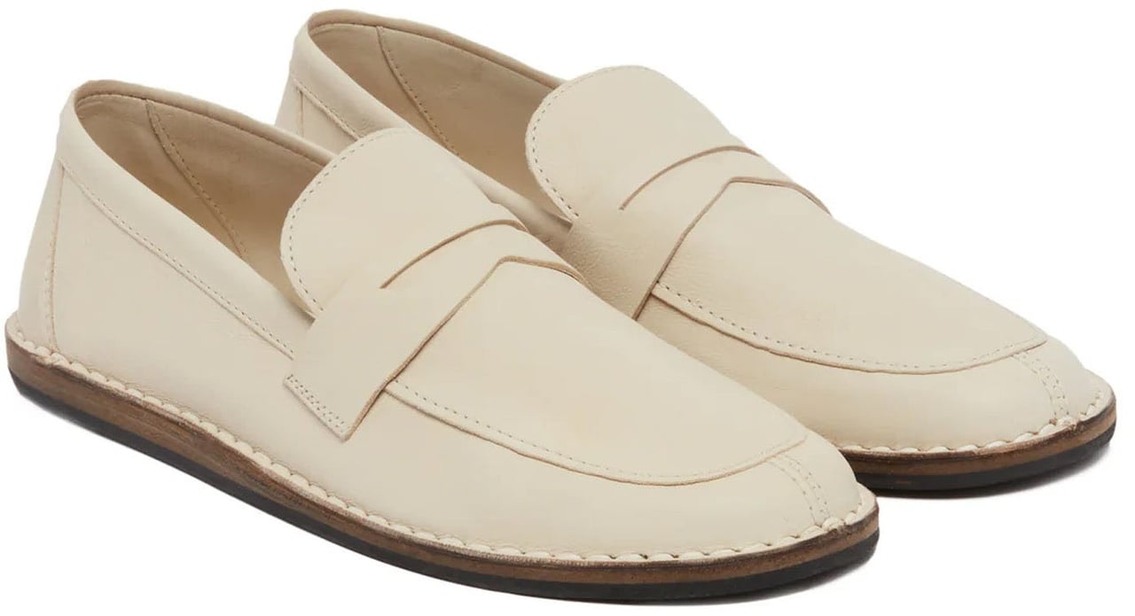 The Row The Row Cary Leather Loafers Wit