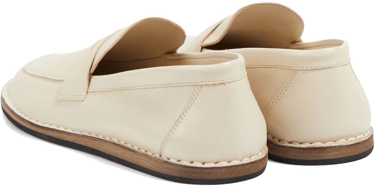 The Row The Row Cary Leather Loafers Wit