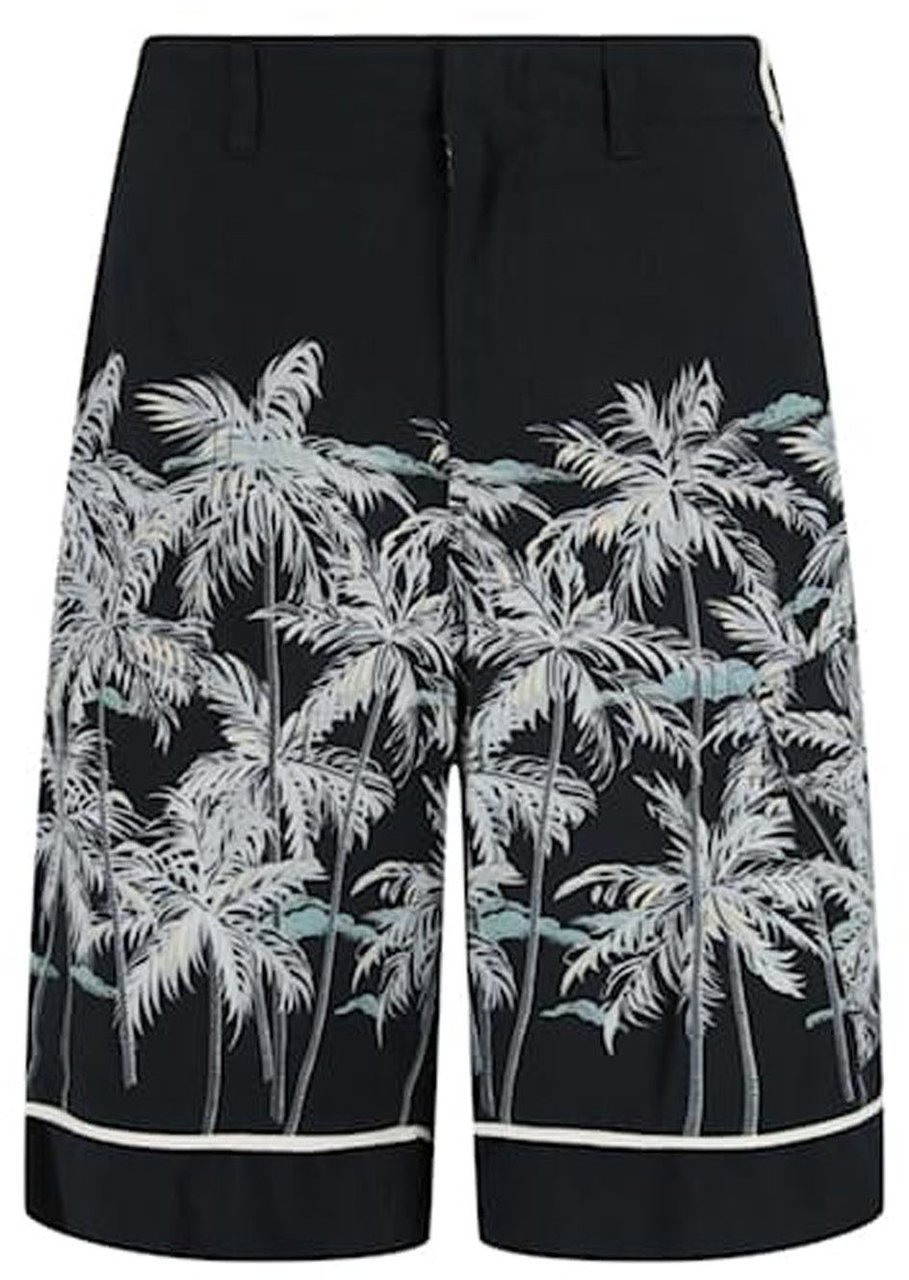Palm Angels Palm Angels Palm Print Shirts Zwart