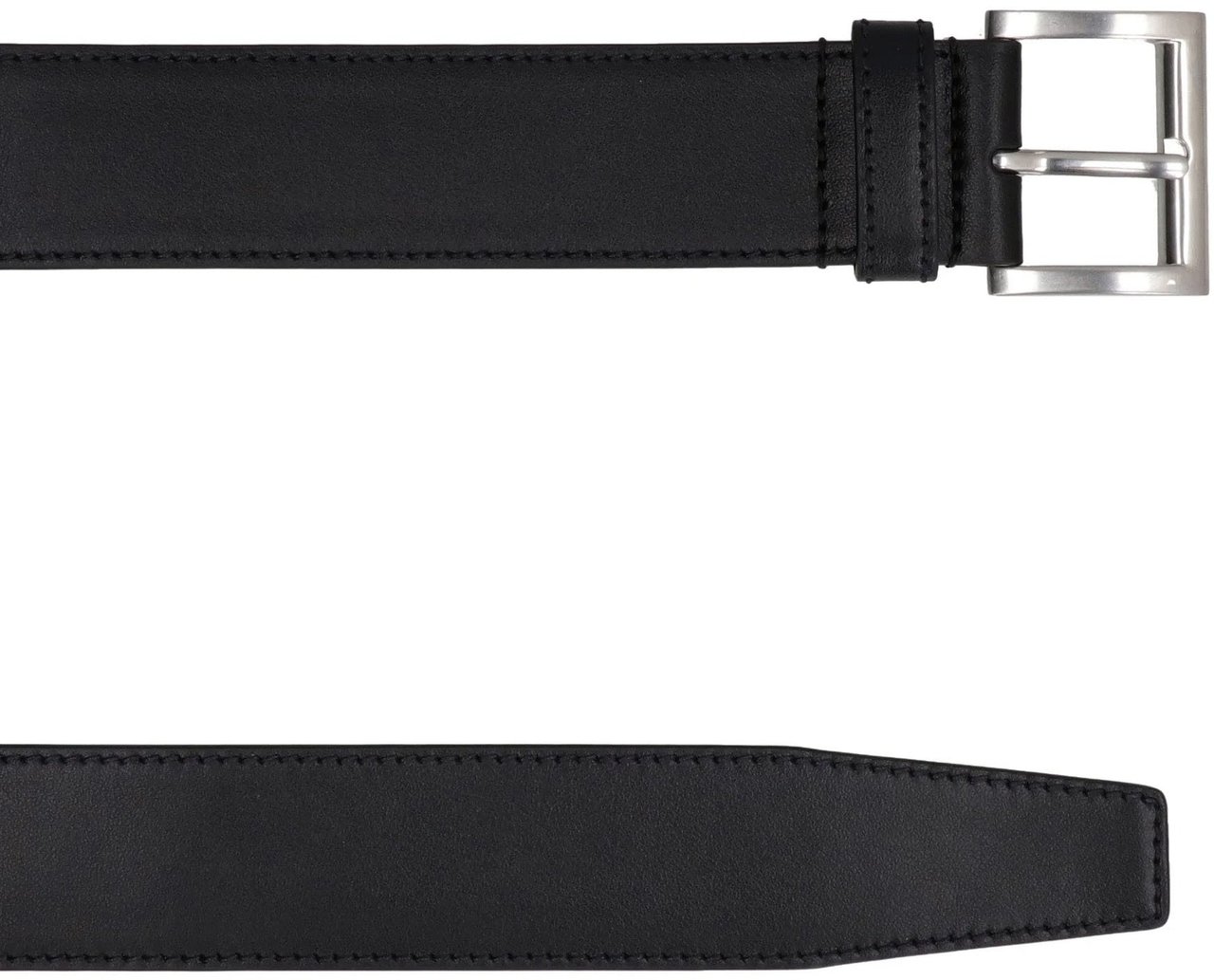 Prada Prada Leather Belt Zwart