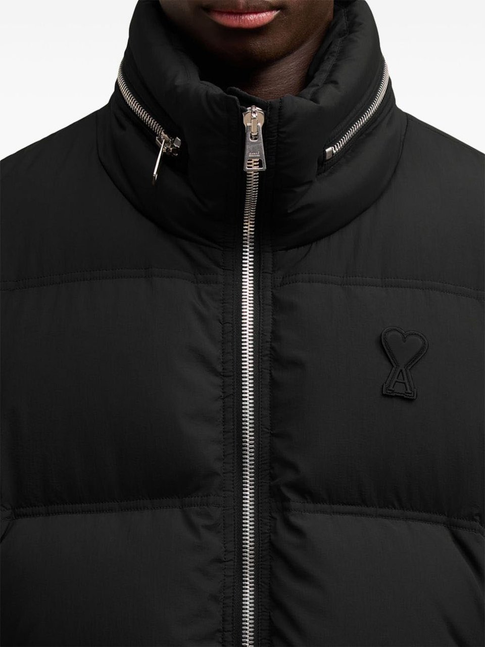 AMI Paris Puffer Jacket Nero Zwart