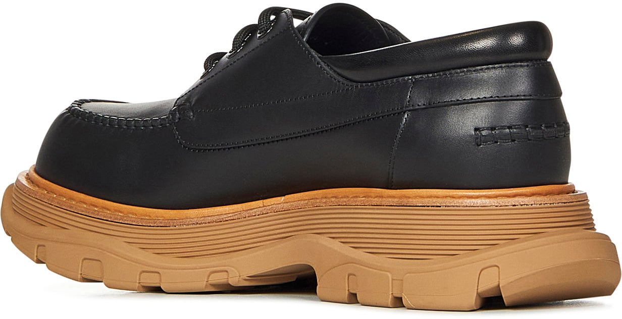 Alexander McQueen Heren Shoe Leath.Su.Rubber Upper Lea Zwart