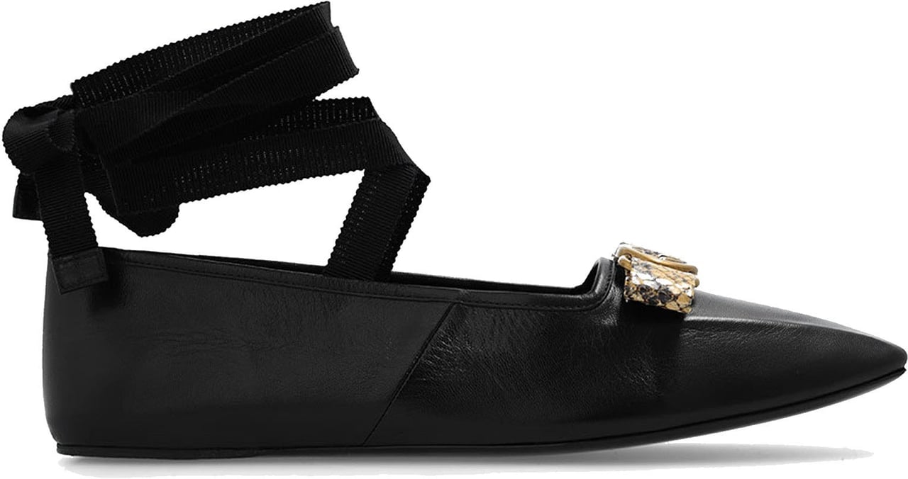 Gucci Gucci Double G Ballet Flats Zwart