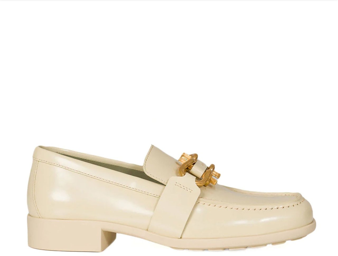 Bottega Veneta Bottega Veneta Monsieur Leather Loafers Wit