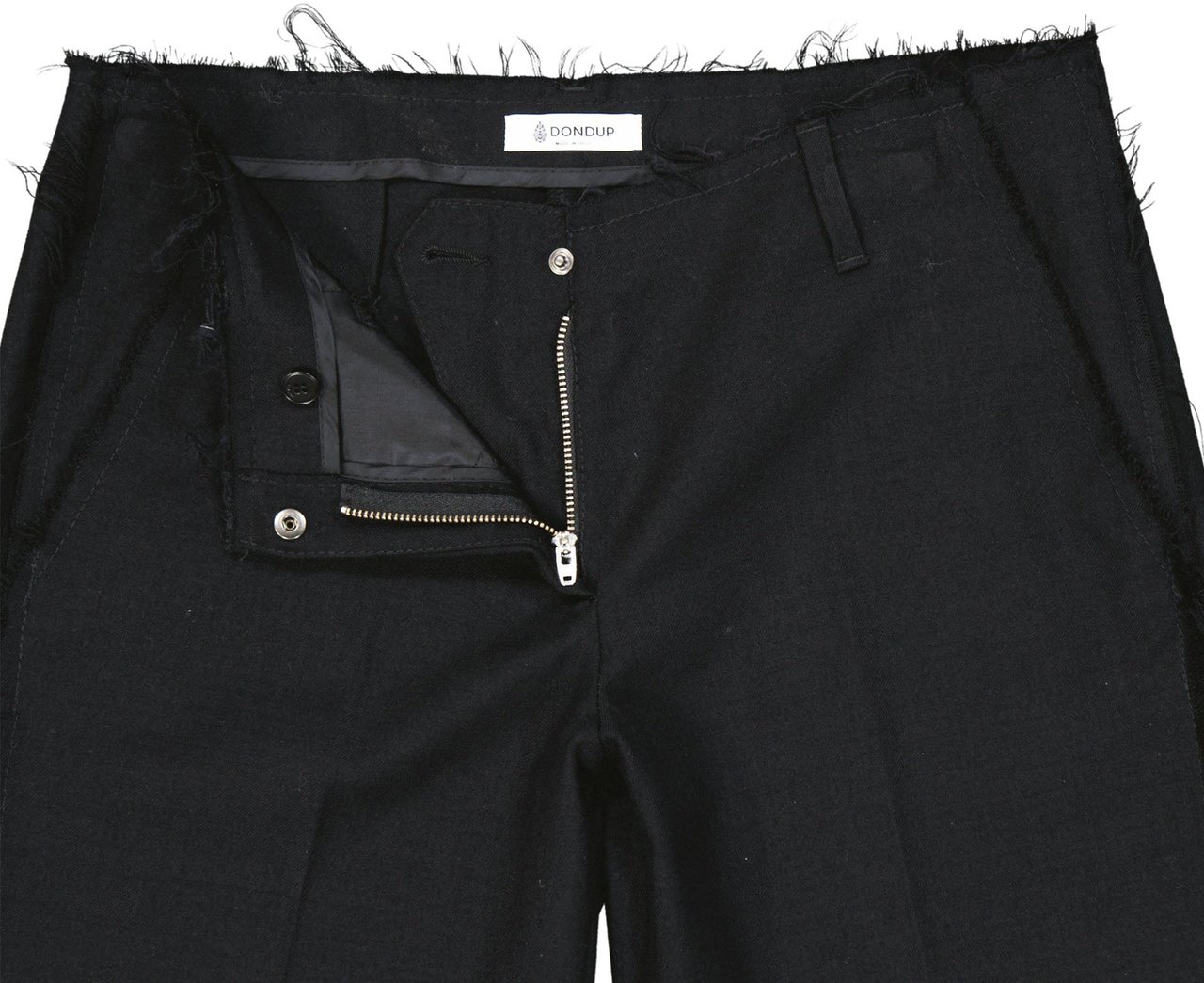 Dondup Dondup Virgin Wool Shorts Zwart