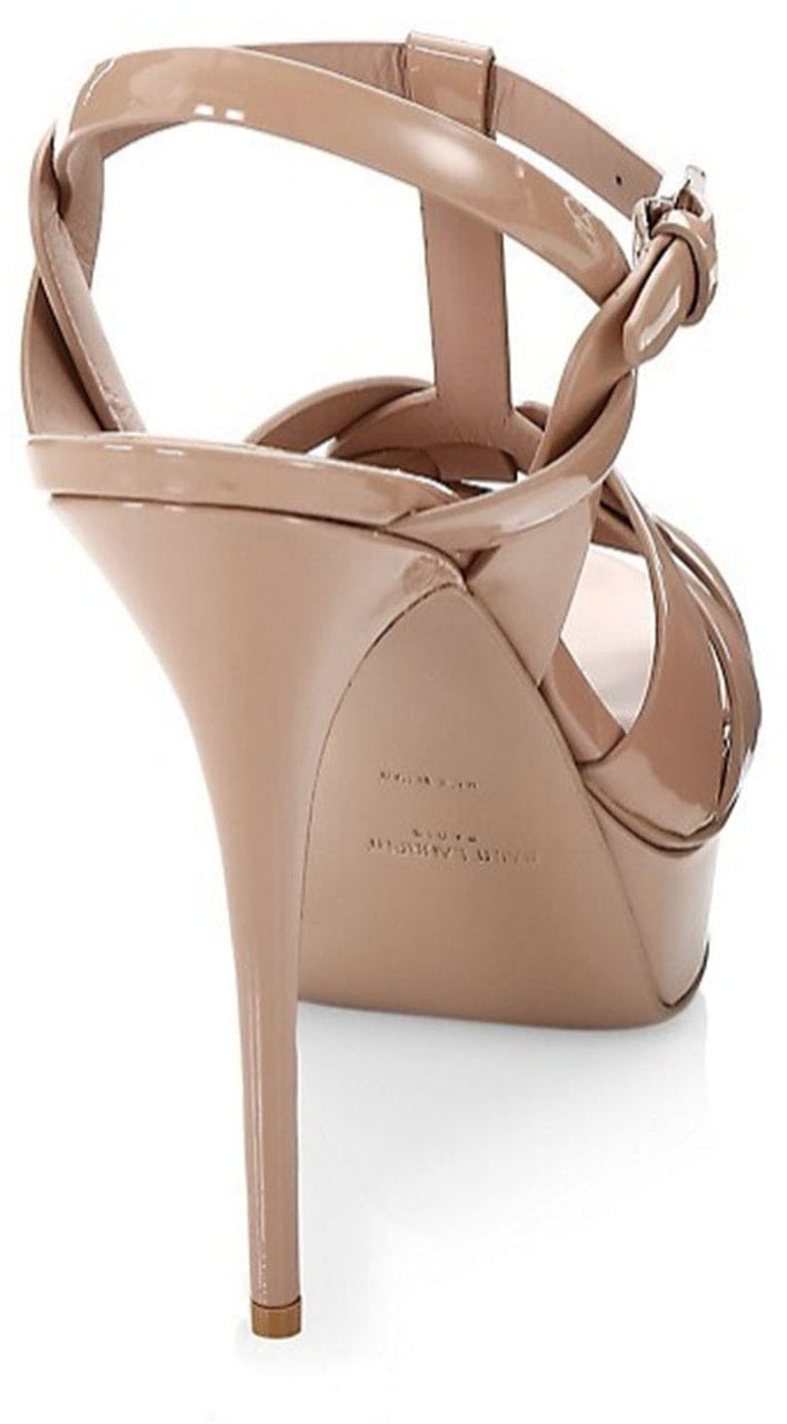 Saint Laurent Saint Laurent Tribute High Heel Sandals Beige