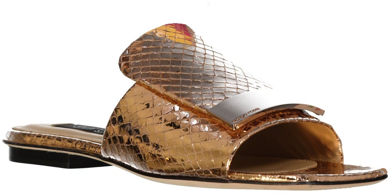 Sergio Rossi Sergio Rossi Leather Flat Sandals Divers