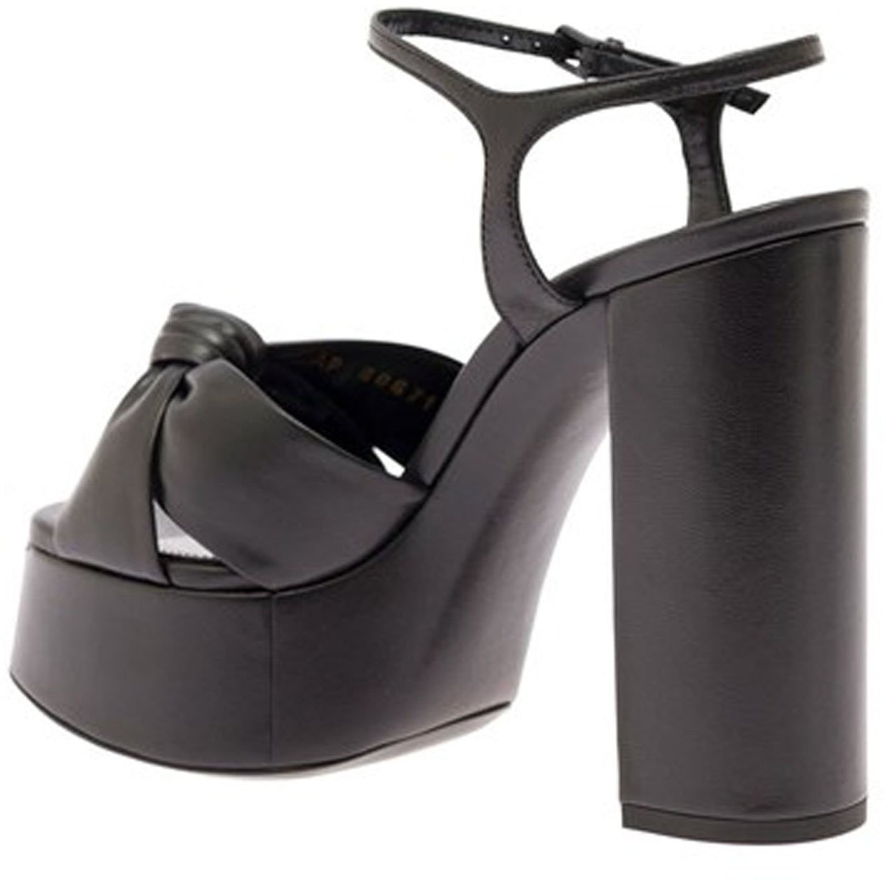 Saint Laurent Saint Laurent Leather Sandals Zwart