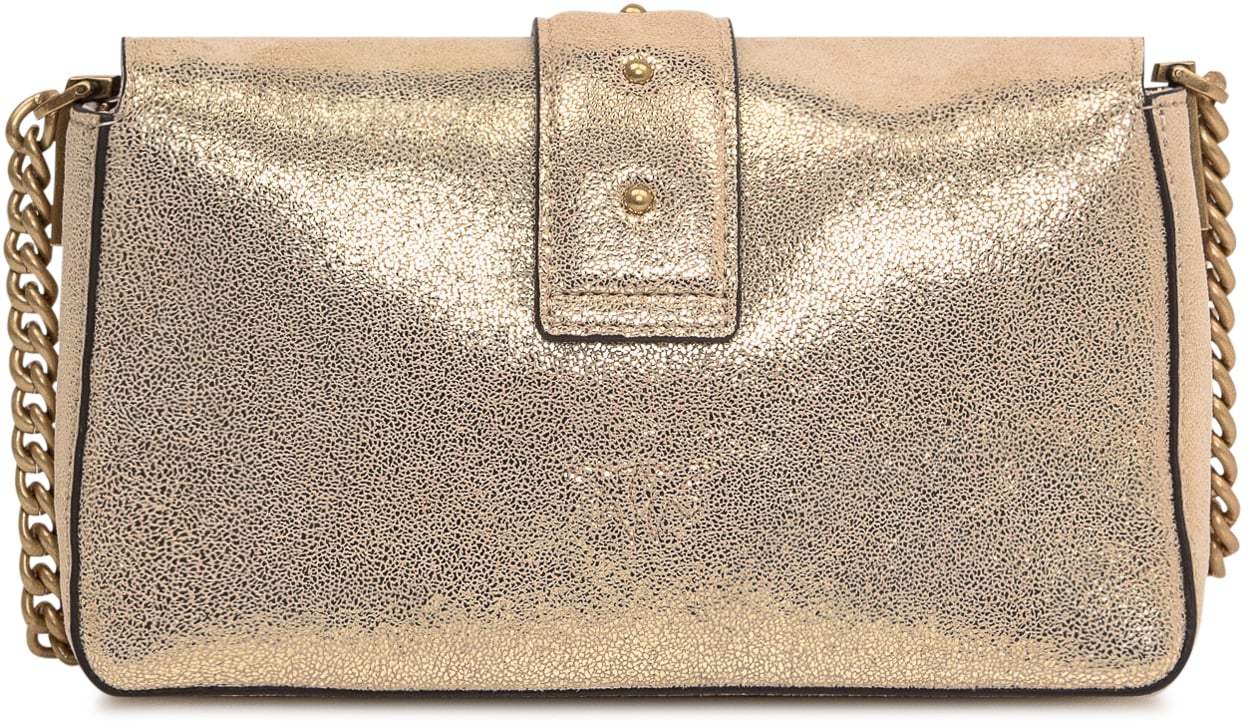 Pinko Borsa Love One Mini Slouchy Goud