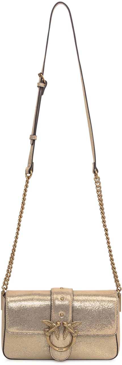 Pinko Borsa Love One Mini Slouchy Goud