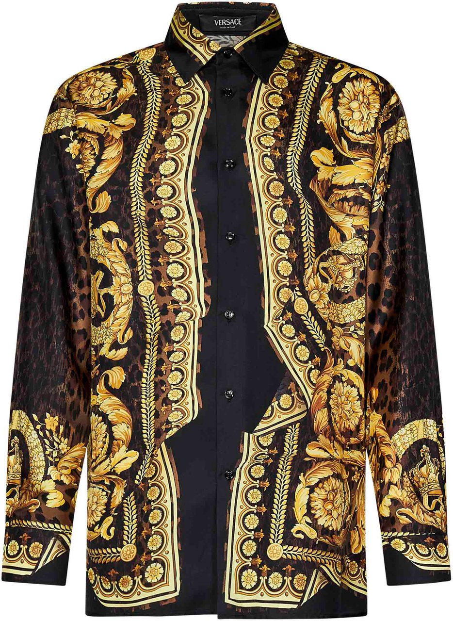 Versace Shirts Chestnutgold Goud