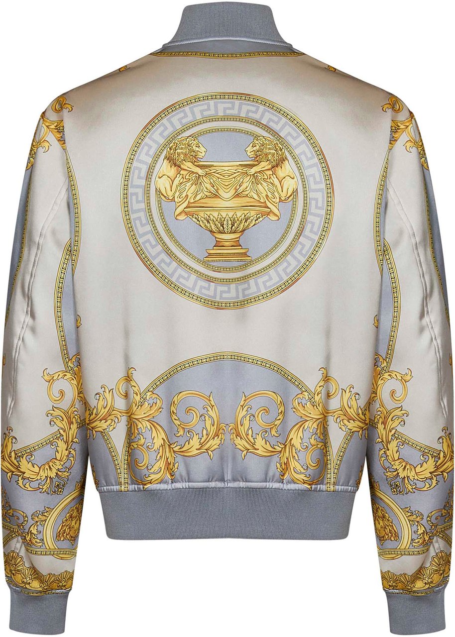 Versace Jackets Concretebonegold Grijs
