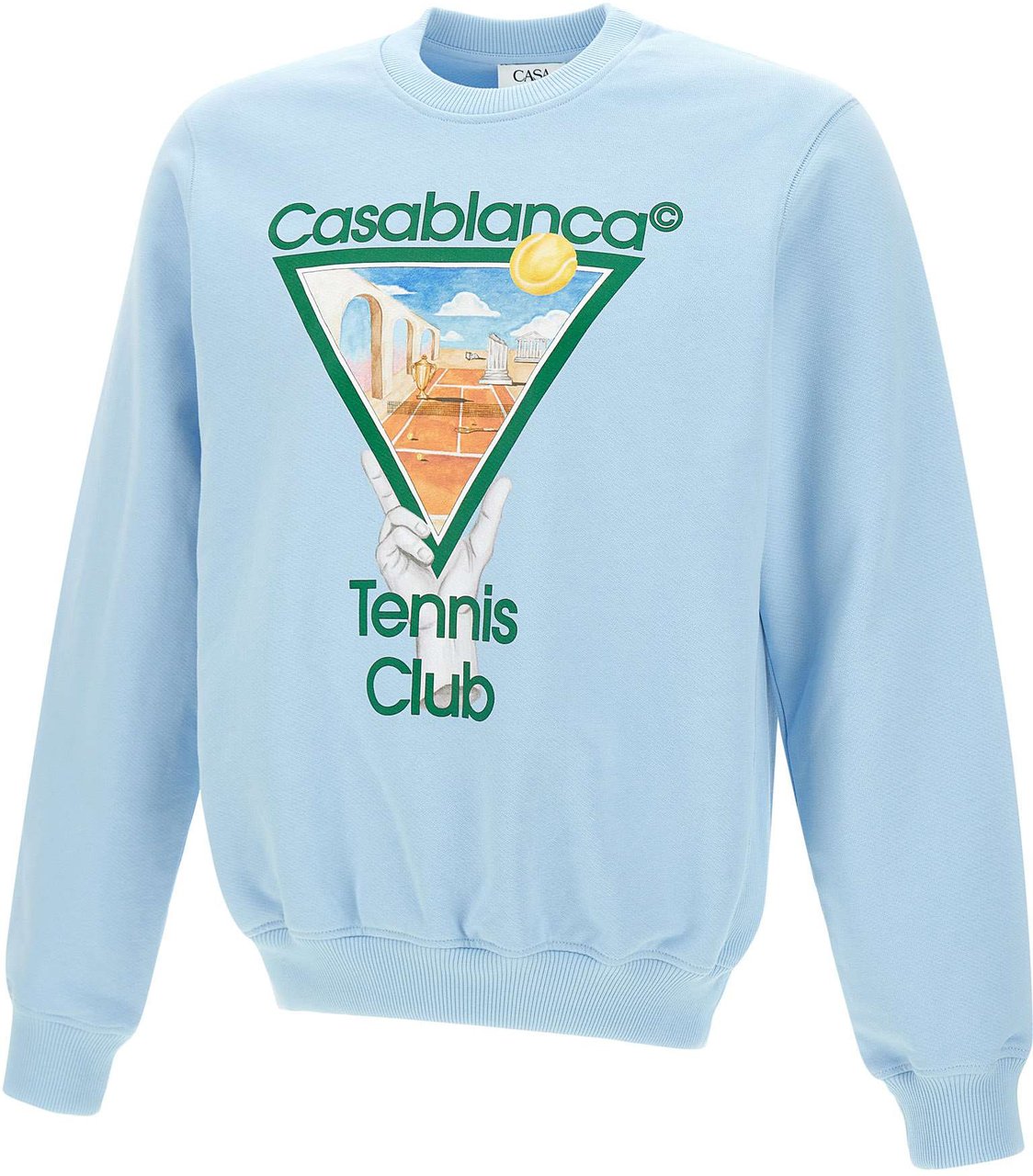 Casablanca Felpa Stampa Iconica Blauw