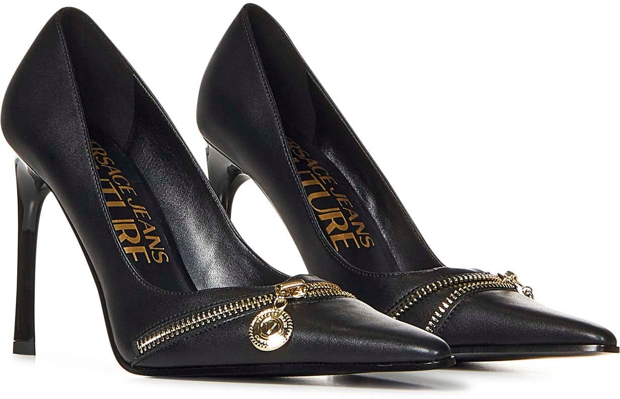 Versace Jeans Couture High Heel Shoes Black Zwart