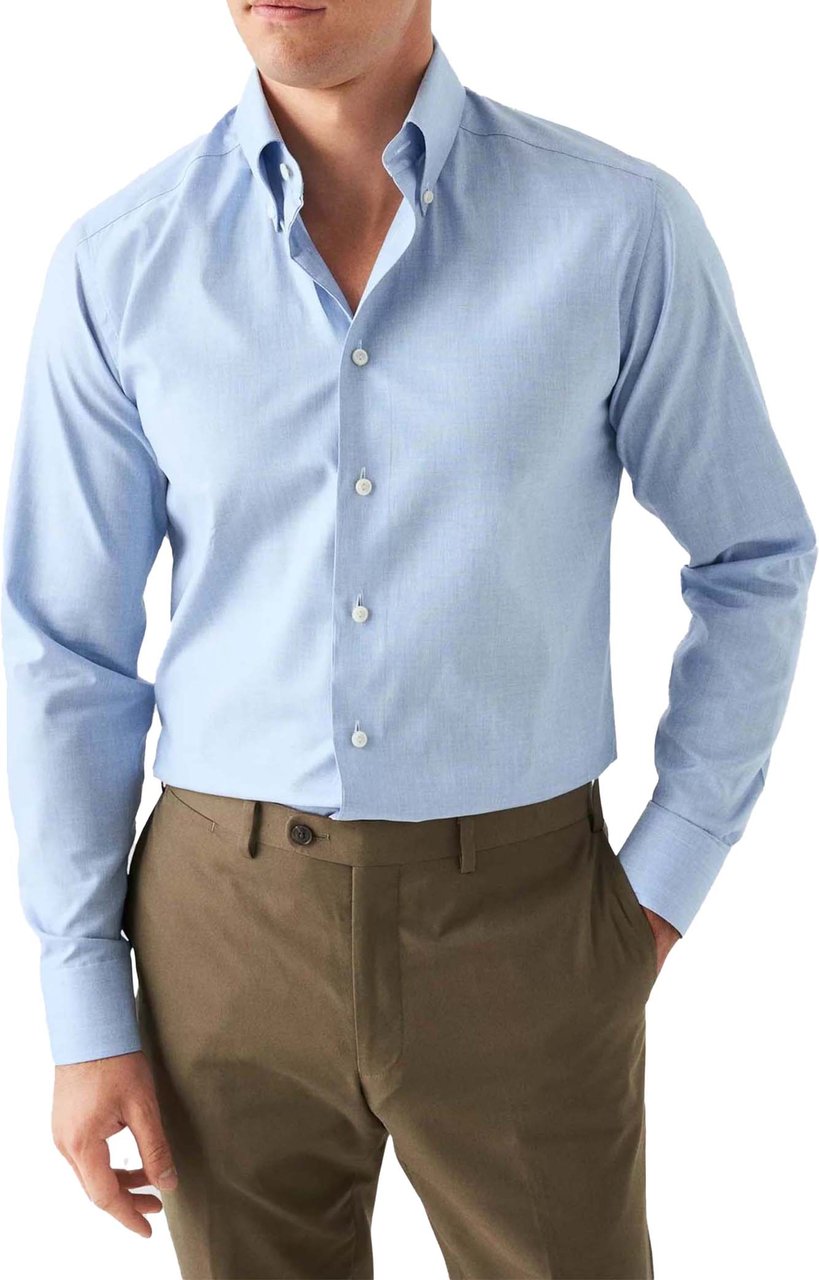 Eton Eton  Lange Mouw Overhemden Blauw 100010273 22 Blauw