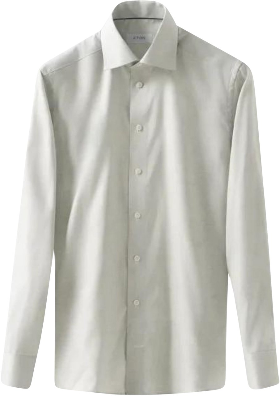 Eton Eton Twill Lange Mouw Overhemden Beige 100012258 Beige