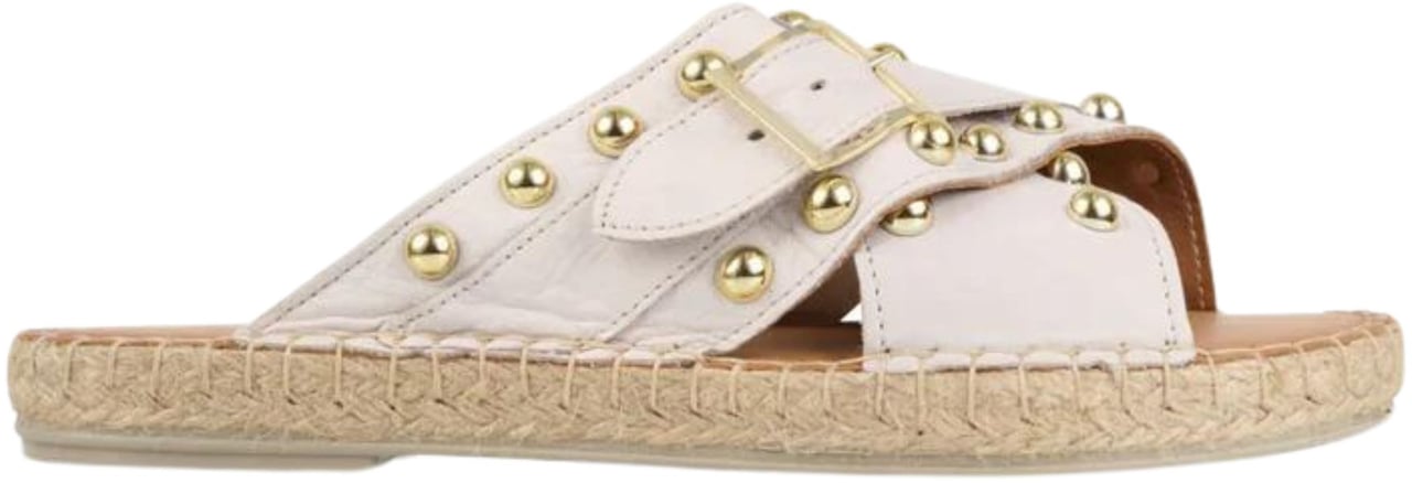 Dwars Dwars Caracas Slippers Off White 211480 Wit