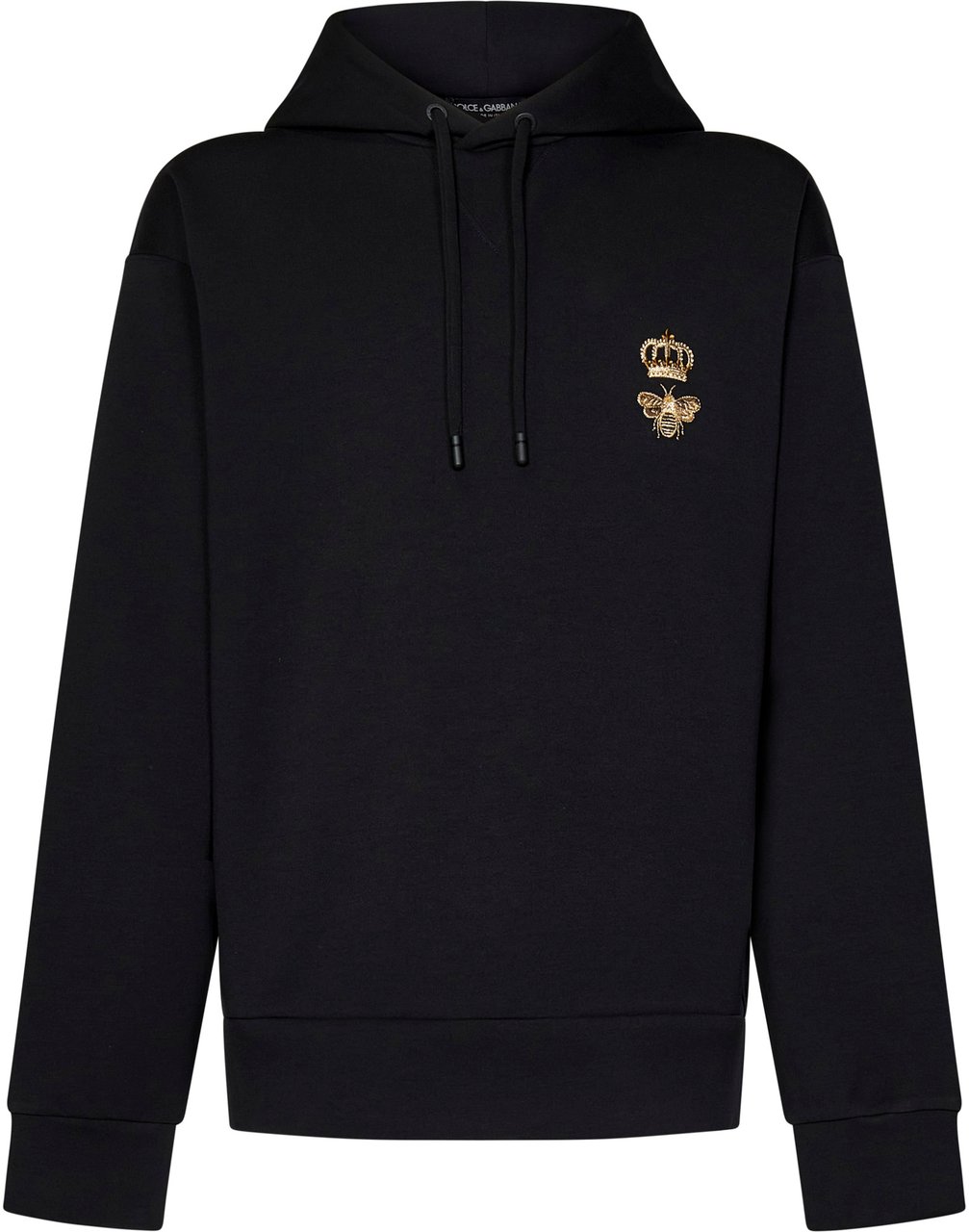 Dolce & Gabbana Heren Cotton jersey hoodie Zwart