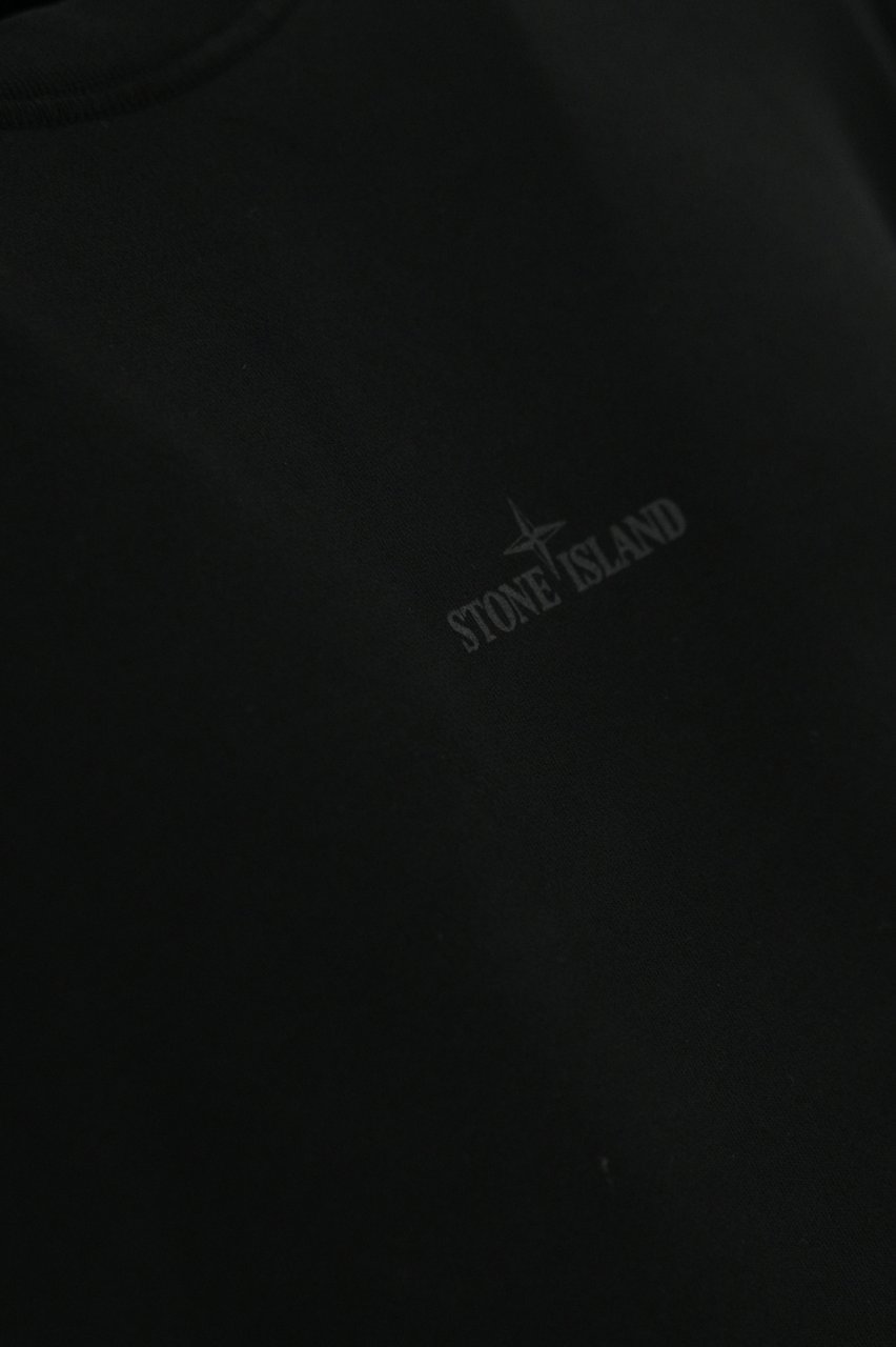 Stone Island Heren Logoprint Crew Neck Zwart Zwart