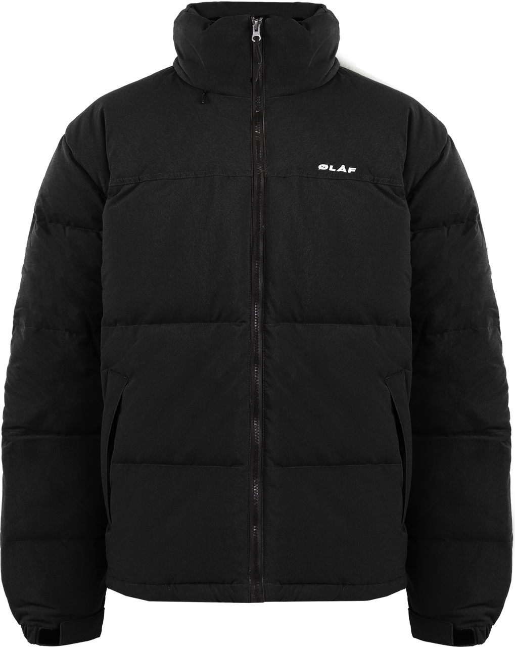 ØLÅF Heren Puffer Jacket Zwart Zwart