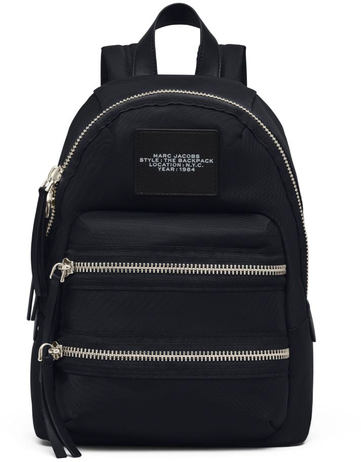 Marc Jacobs The Biker Nylon Medium Black Backpack Black Zwart