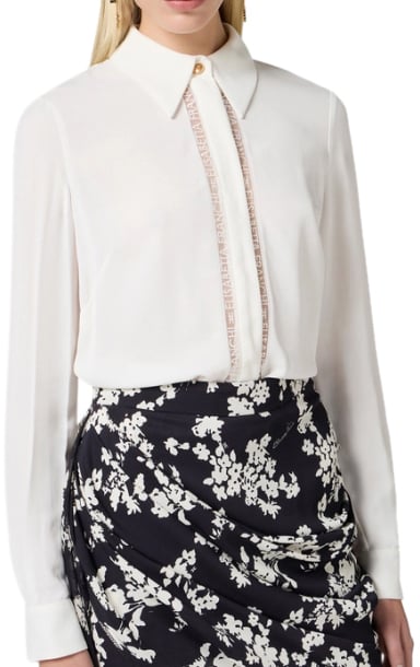 Elisabetta Franchi Shirts Ivory Wit