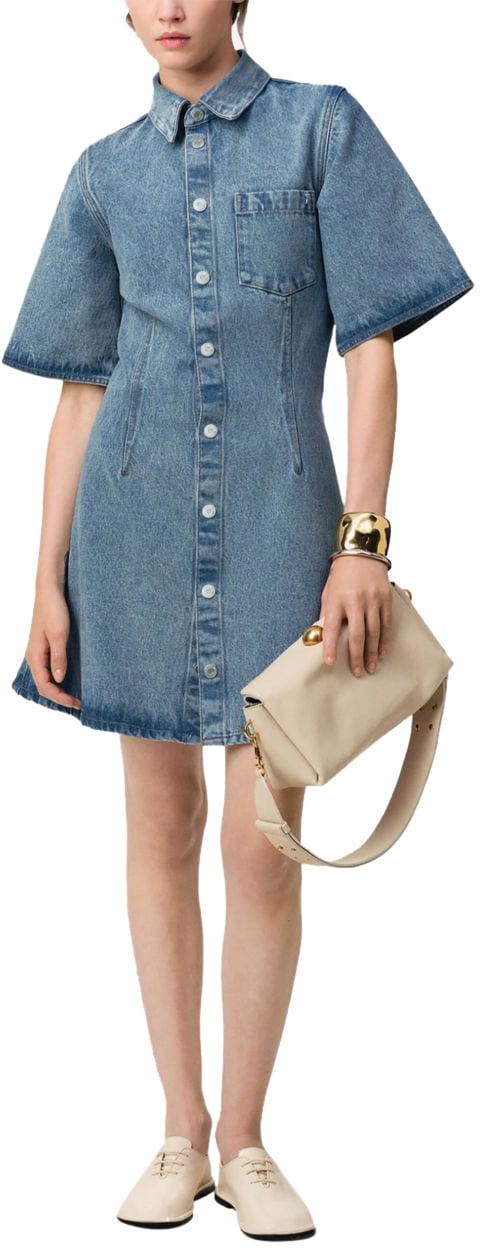 AMI Paris Dresses Blue Blauw