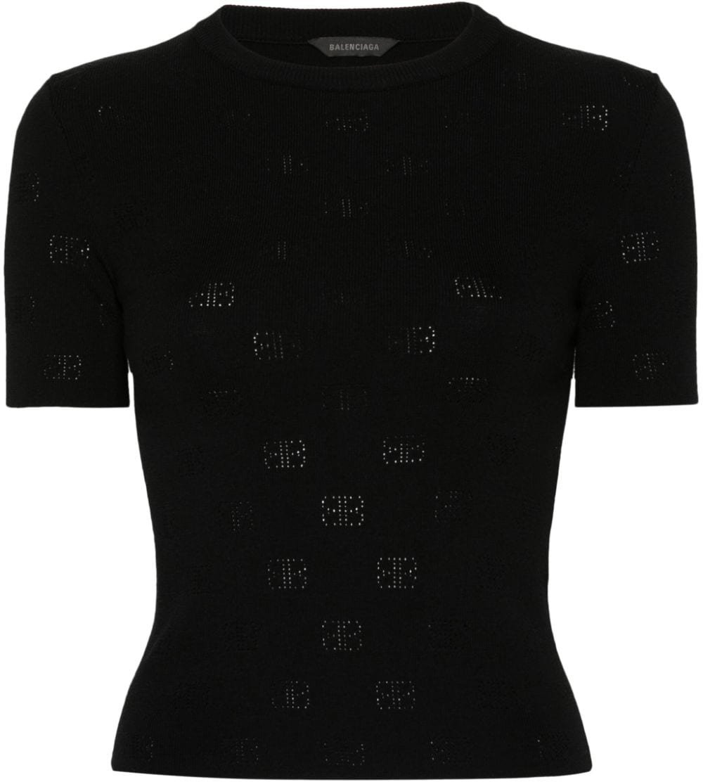 Balenciaga Sweaters Black Zwart