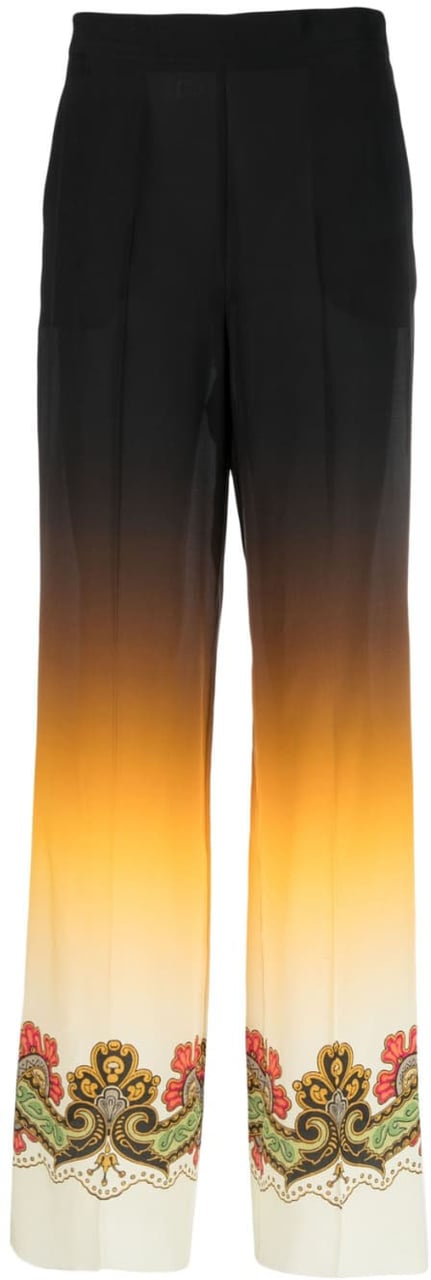 Etro Trousers Black Zwart
