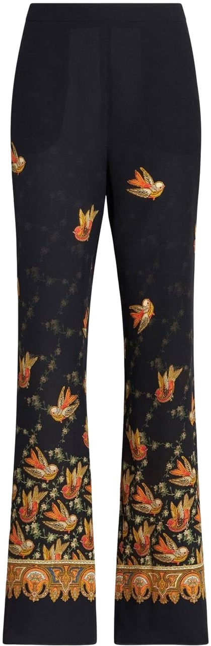 Etro Trousers Black Zwart