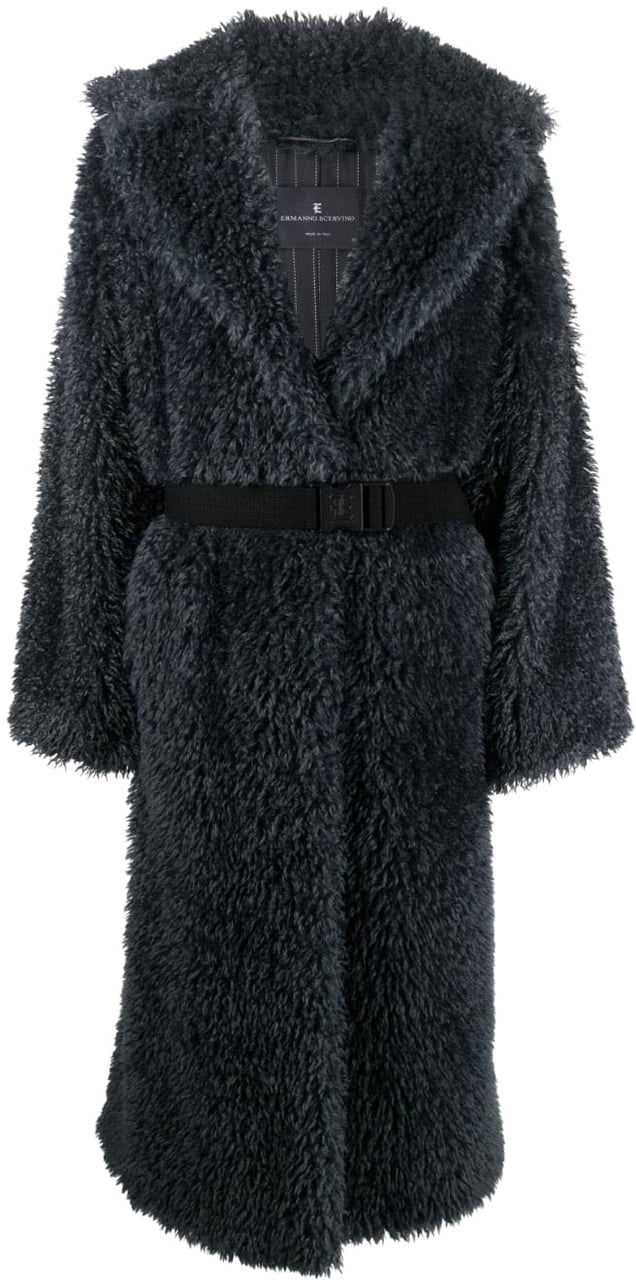 Ermanno Scervino Coats Grey Grijs