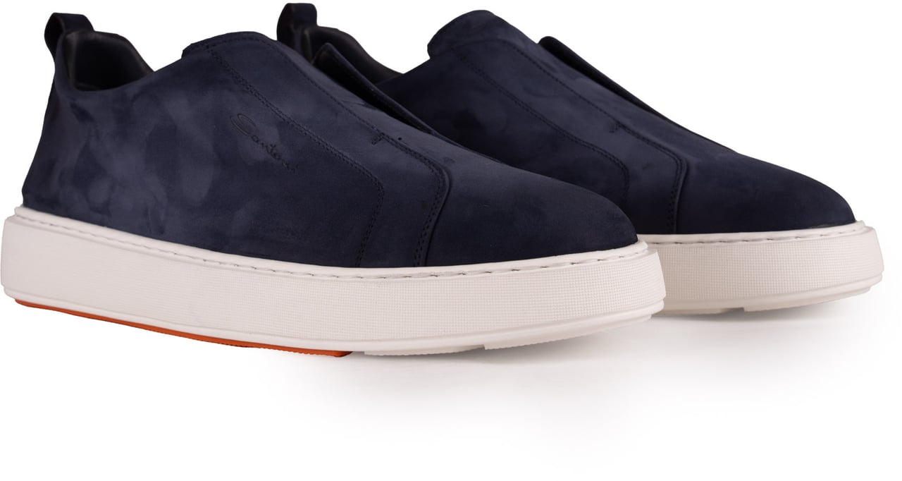 Santoni Sneakers Blue Blauw