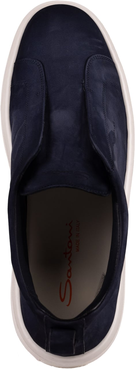 Santoni Sneakers Blue Blauw
