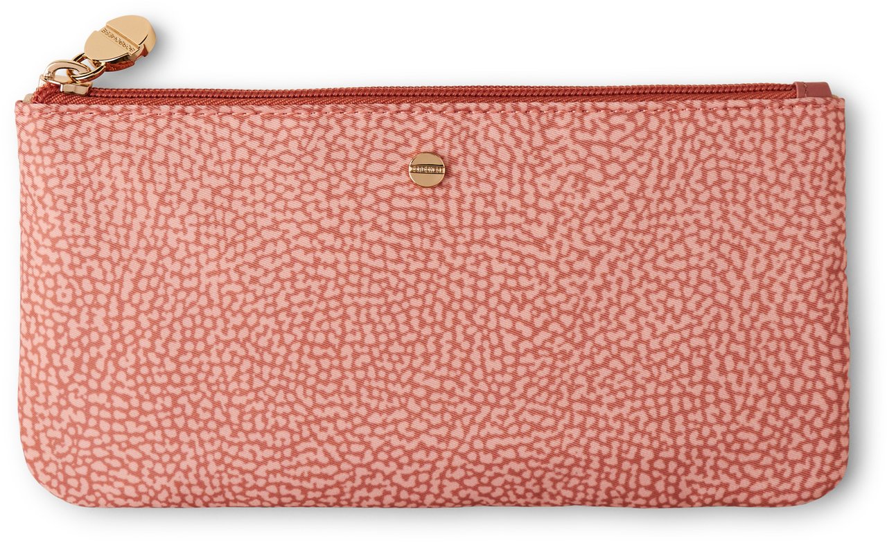 Borbonese CLASSICA FLAT POUCH Roze