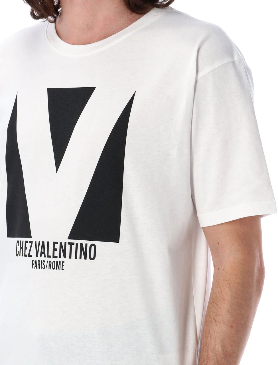 Valentino Valentino White cotton t-shirt Wit