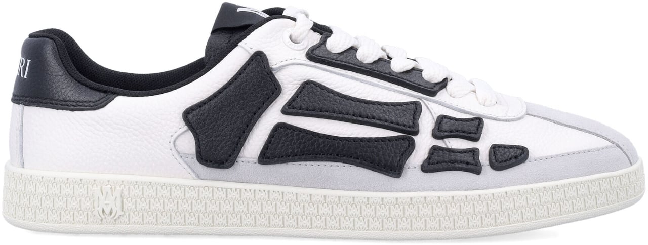 Amiri Amiri Sneakers Bianche e Nere Low-Top Zwart
