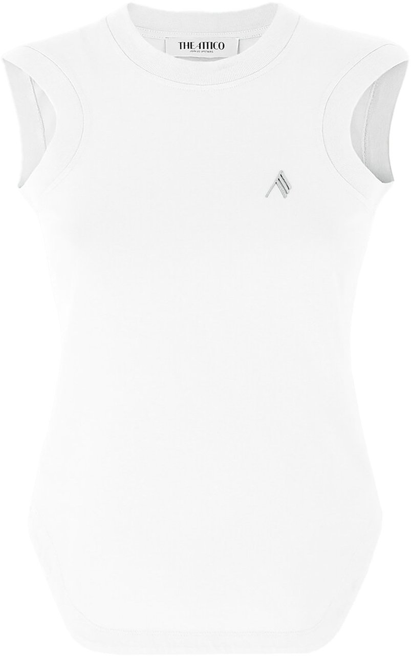 The Attico Top White Wit