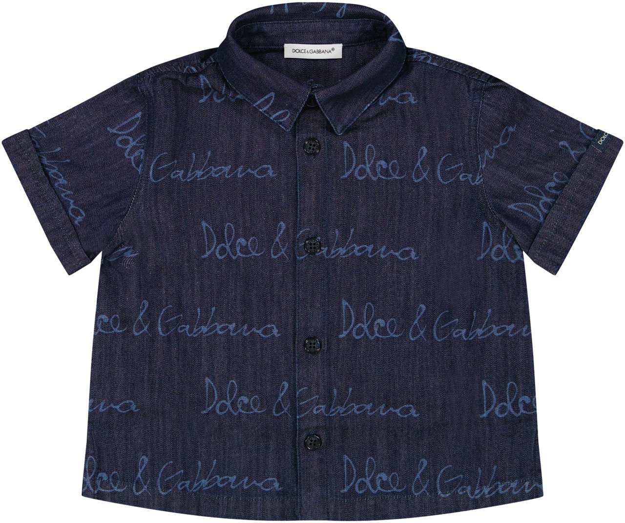 Dolce & Gabbana Dolce & Gabbana Baby Jongens Blouse In Donker Blauw Blauw