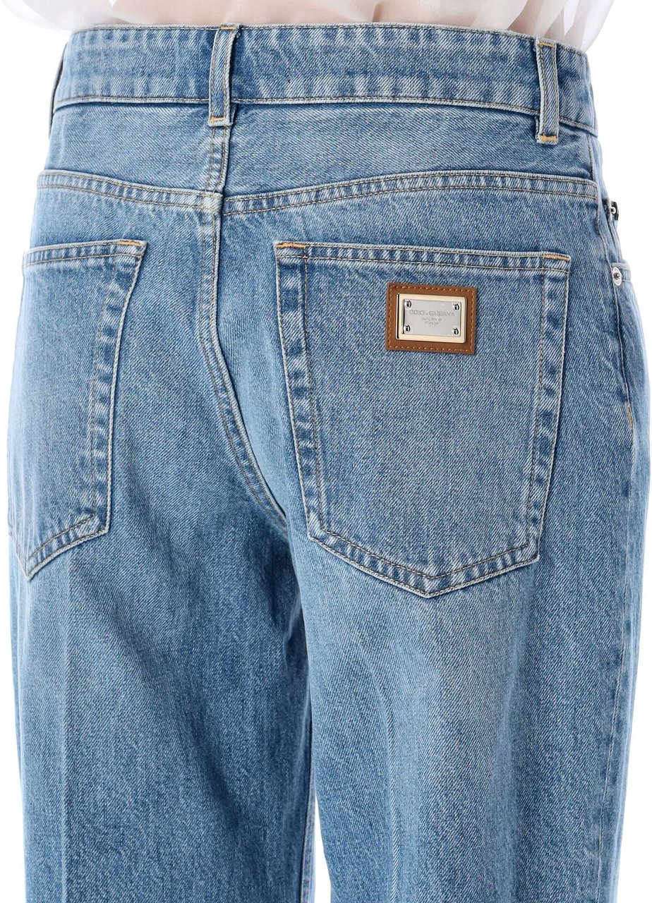 Dolce & Gabbana Pantaloni Cinque Tasche Blauw